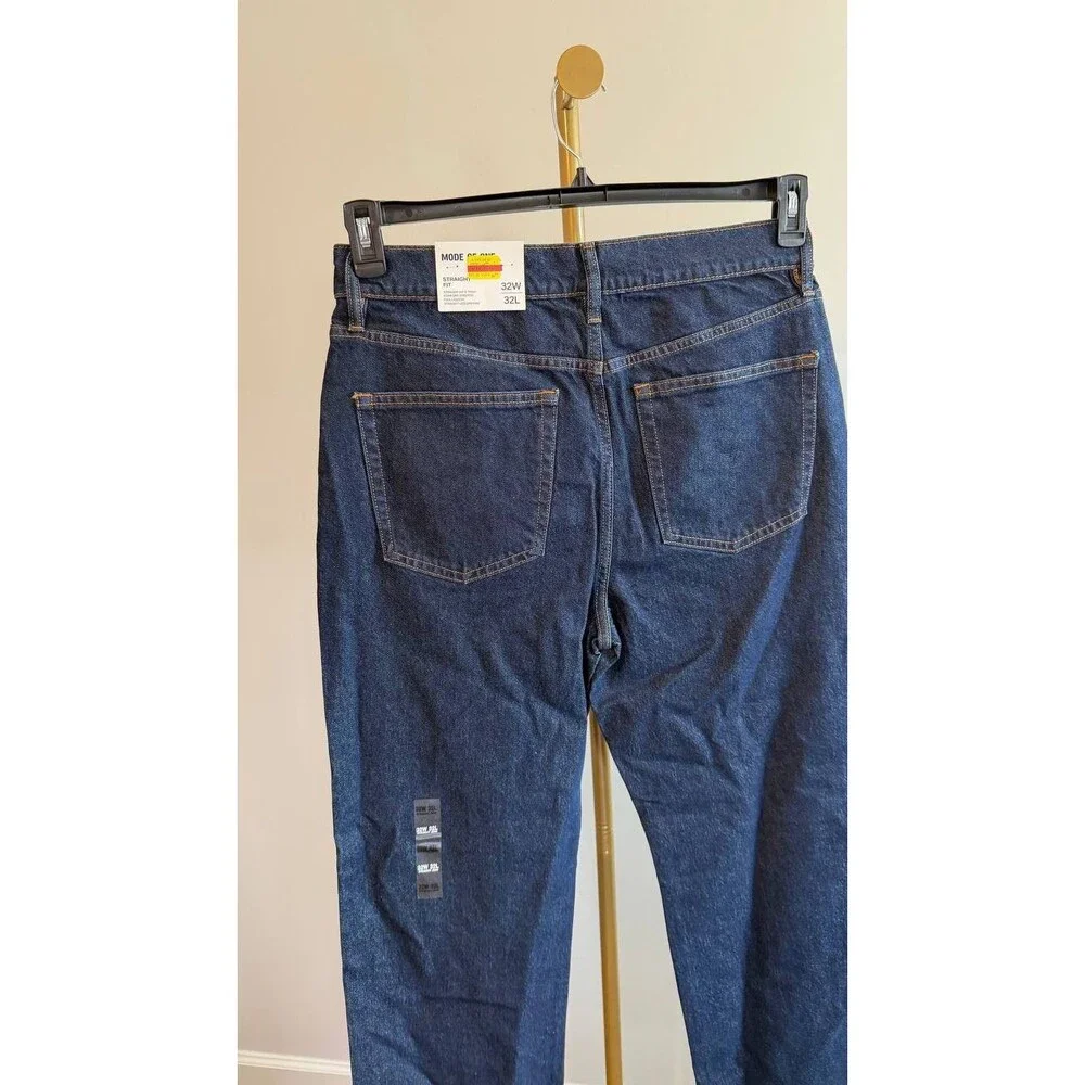 Mode of One Men’s Straight‑Fit Jeans Blue Size 32x32 NWT $69.50 - Picture 9 of 10